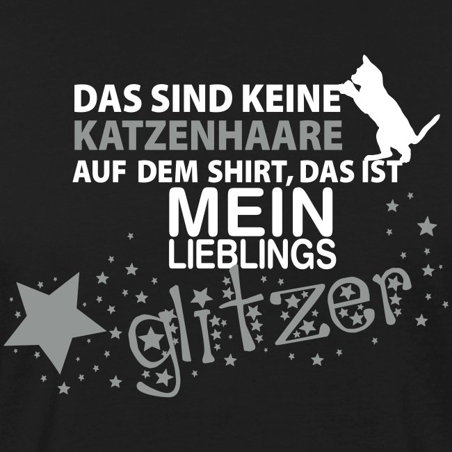 Glitzerkatze - Männer Bio-T-Shirt