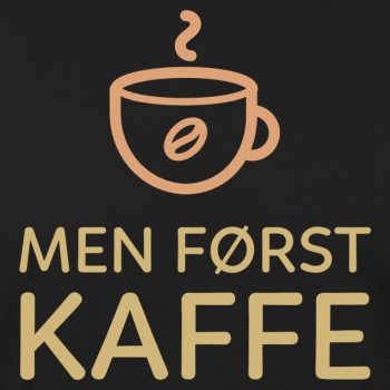 Men først kaffe - Økologisk T-skjorte for menn