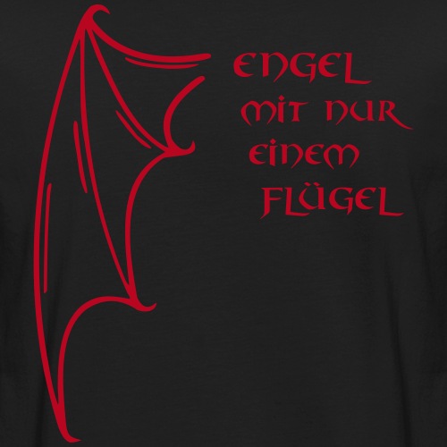 Engel mit nur einem Flügel - Männer Bio-T-Shirt