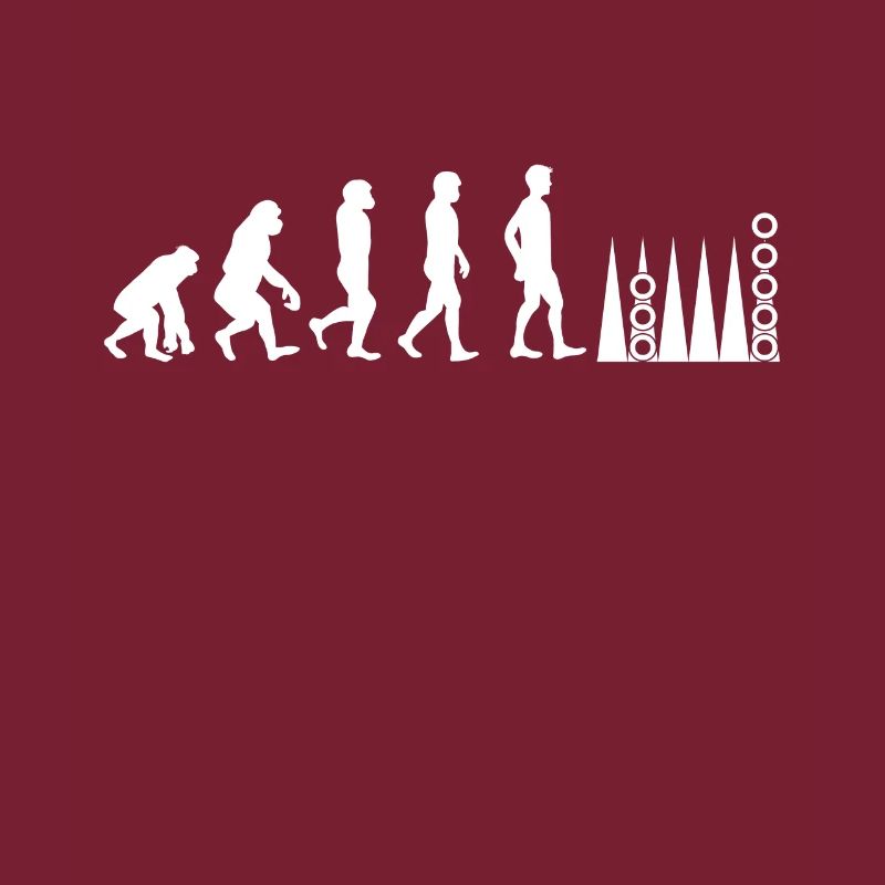 T-shirt de jeu de plateau Backgammon Player Evolution