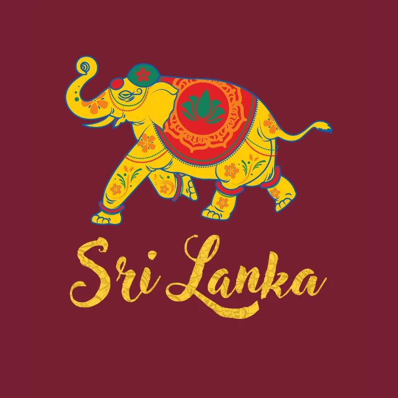 Sri Lanka Elephant India Abstract Gift