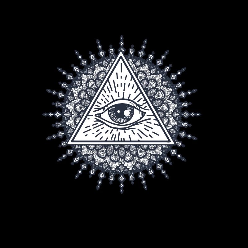 Mandala Triangle Maçonnique Conspiration Illuminati