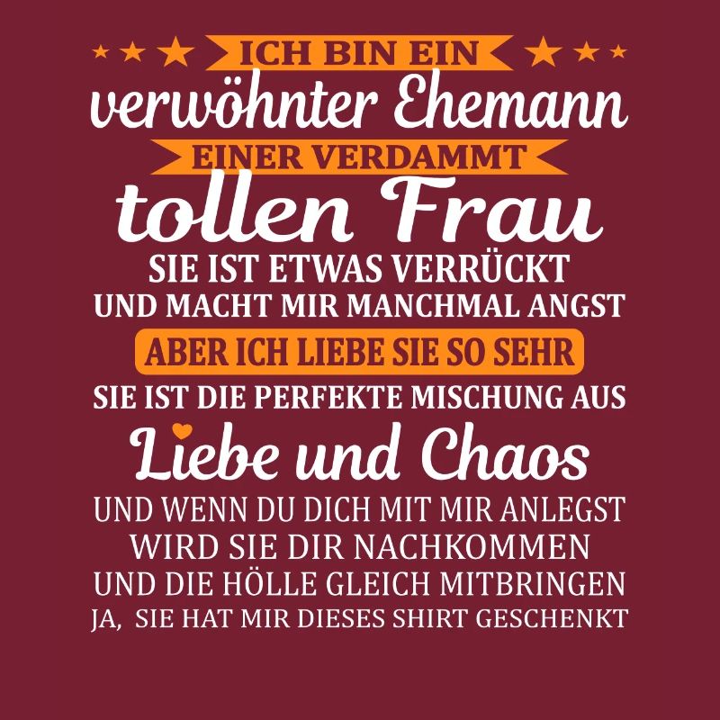 Mann Ehepartner Geschenk Verwöhnter Ehemann Kerl