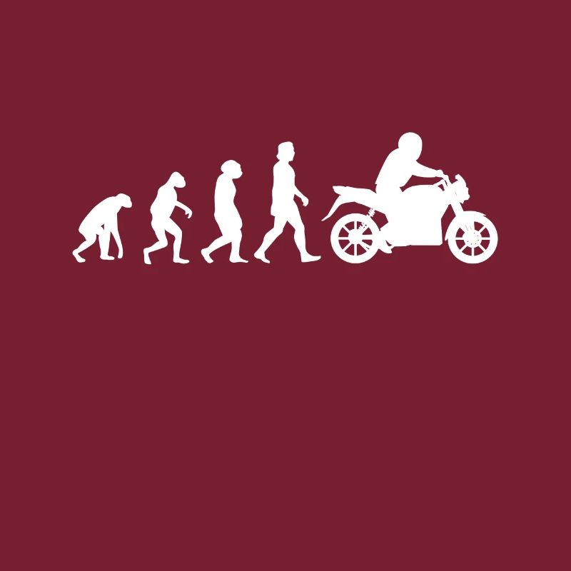 Motorradfahrer Evolution Motorrad Biker