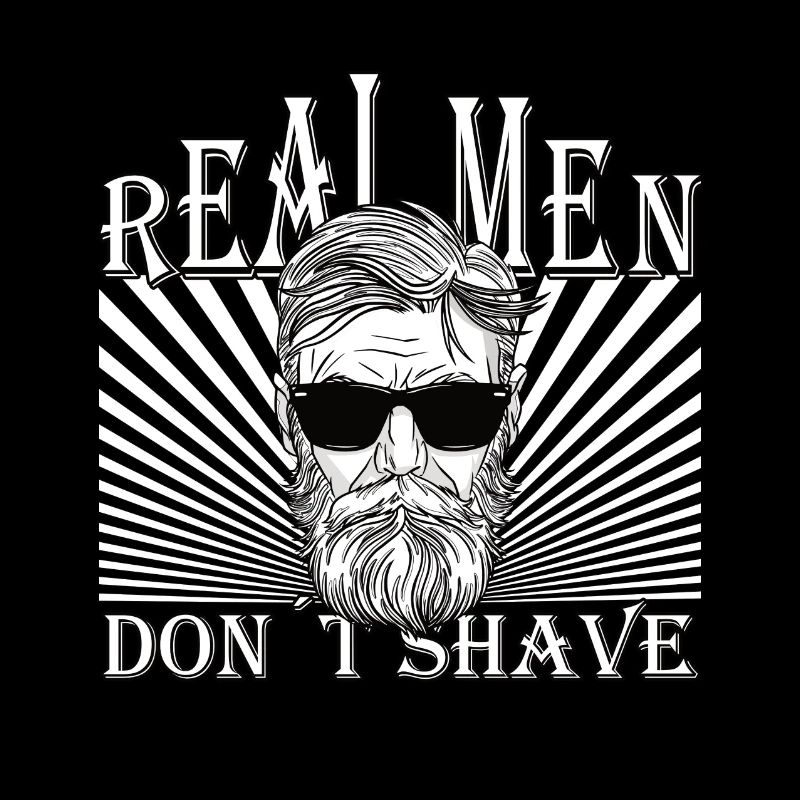 Les vrais hommes ne rasent pas Bart Hip Upper Lip Beard