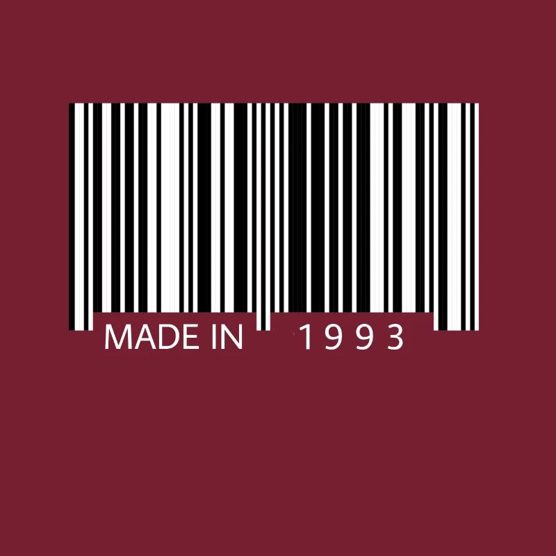 Made in 1993 Barcode Geschenk