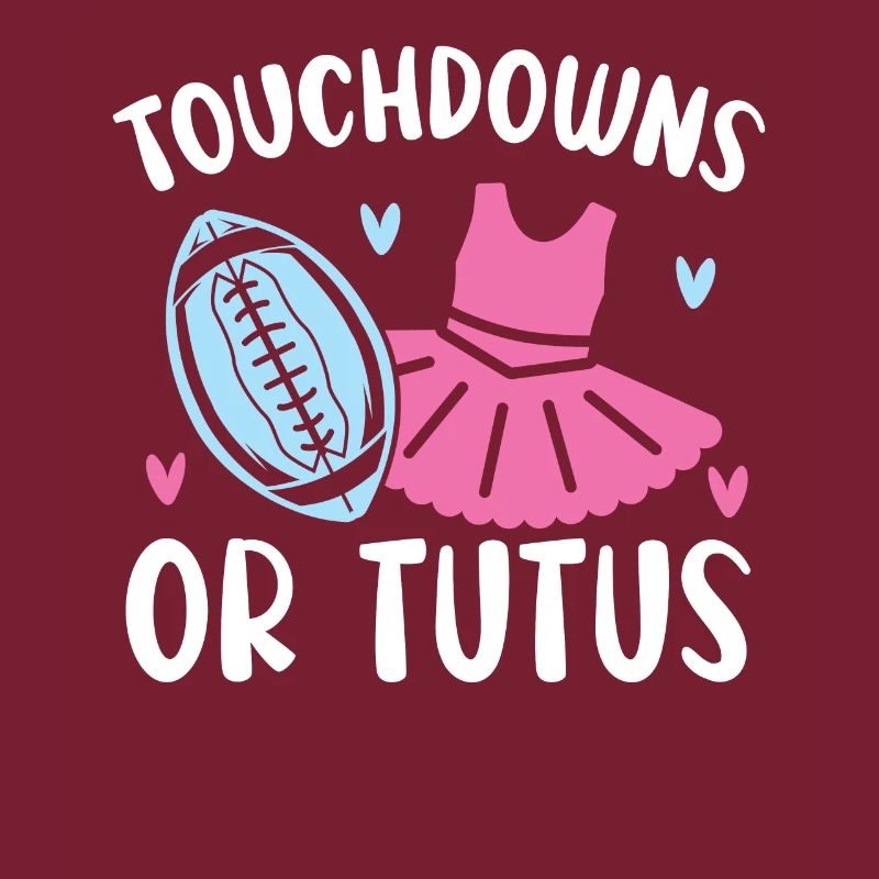 Touchdowns oder Tutus Schwangerschaft Geschlecht offenbaren
