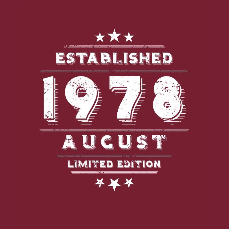 Geburtstag im August 1978 - August