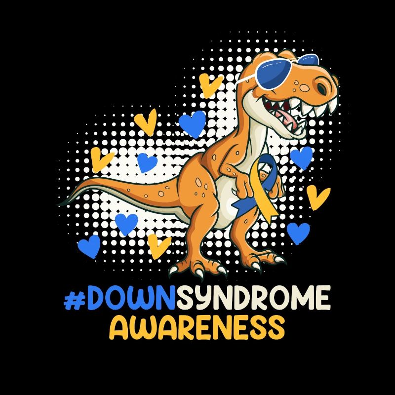 Down Syndrom Vater und Mutter mit Kind