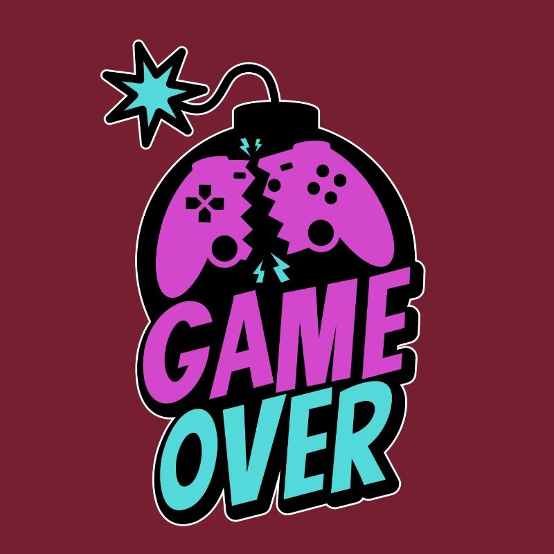 Game Over Controller Console Gamer Pro Gaming
