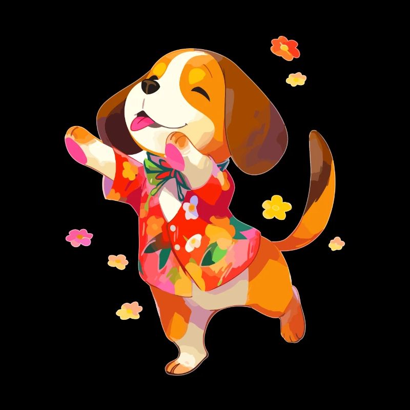 Cute Dancing Beagle Dog