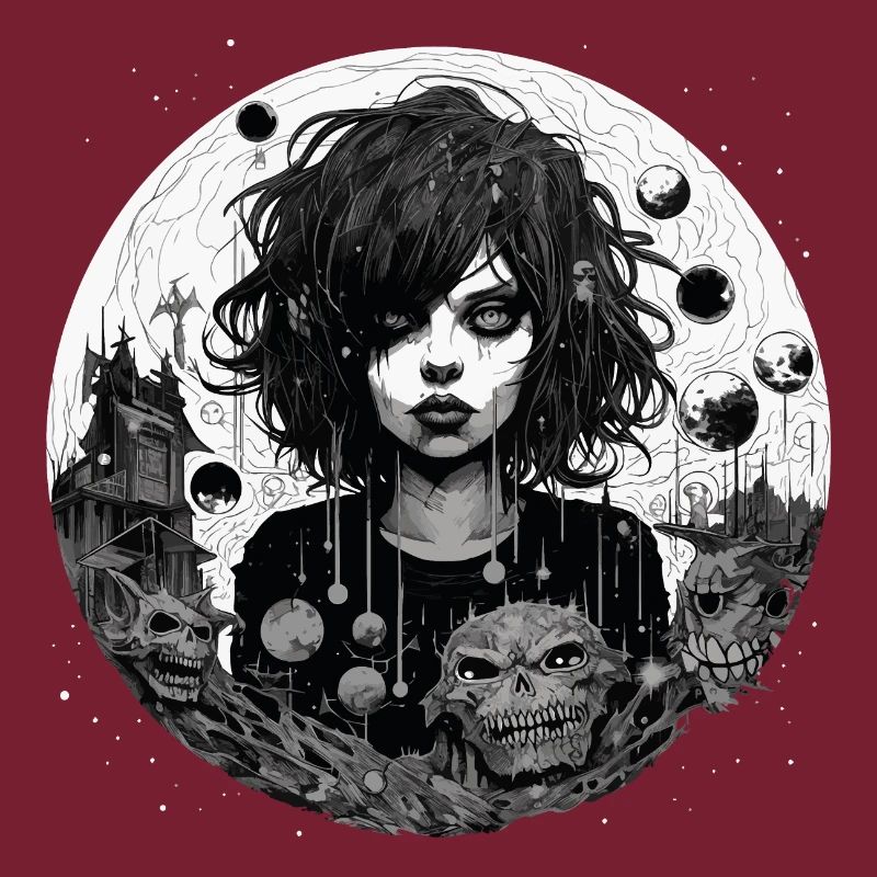 Emo Horrorpunk Mädchen