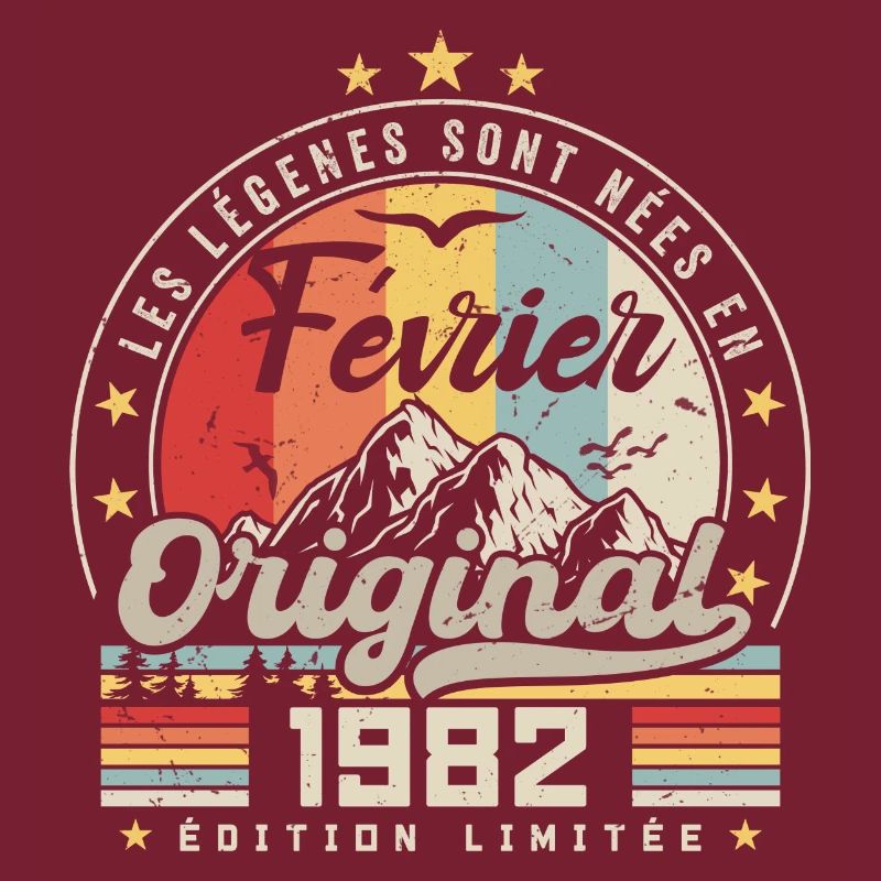 Février 1982 Cadeau 42e Anniversaire Février 1982