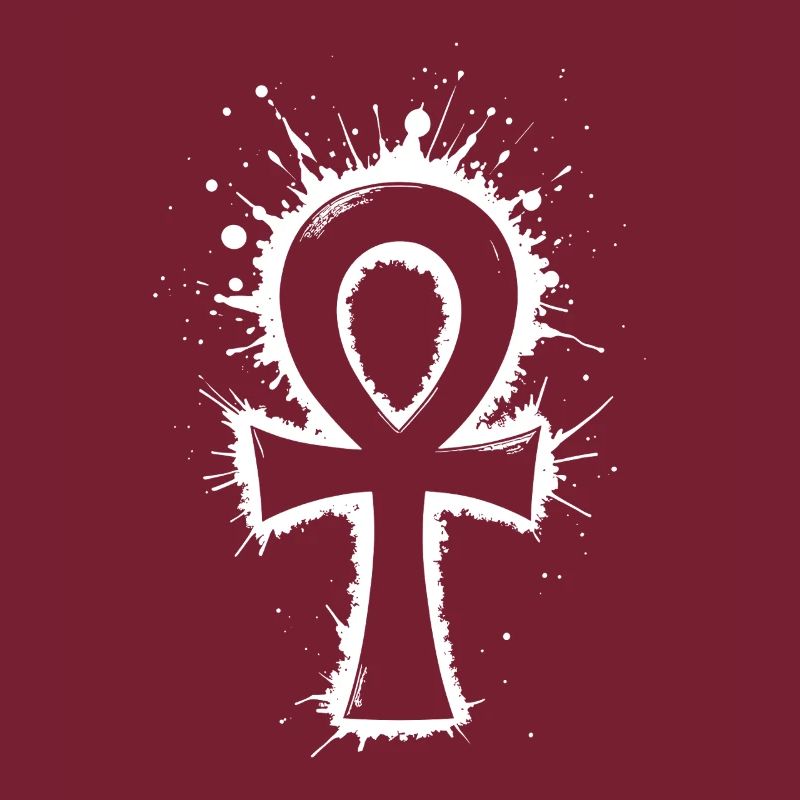 Égypte Ankh Symbole Splash