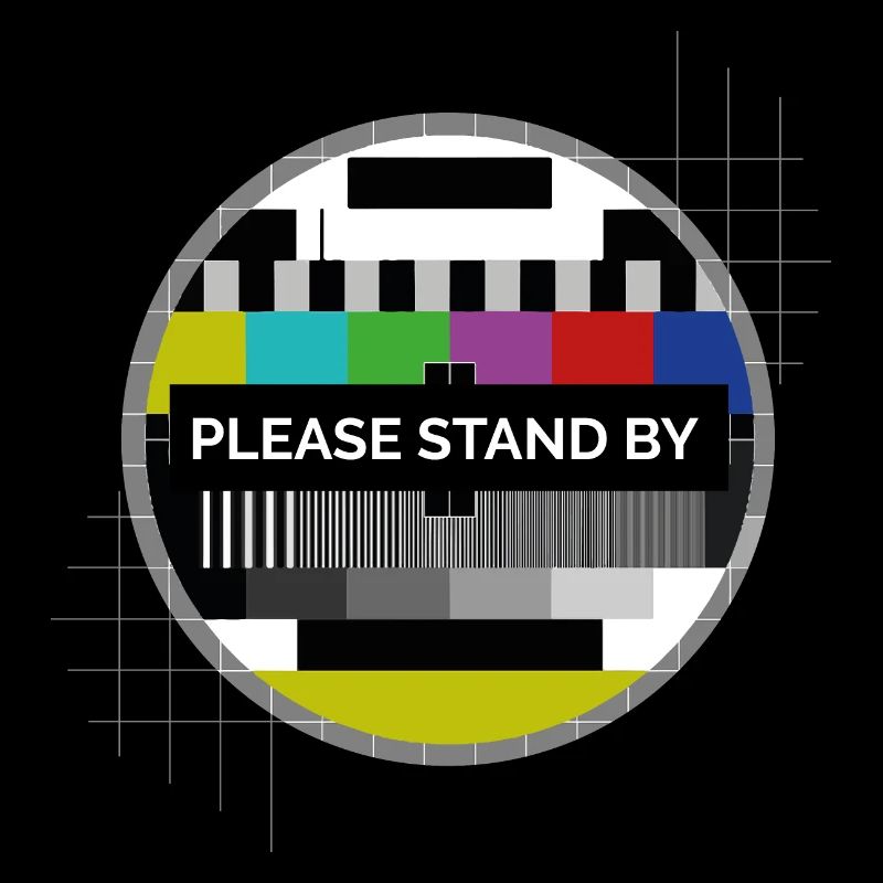 Testbild Please stand by