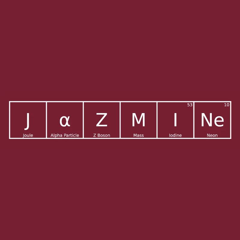 Jazmine Surname First Name Chemistry Periodic Table Element