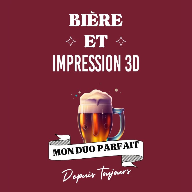 Bière Mon duo parfait depuis et impression 3D