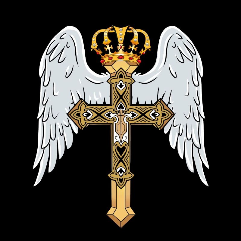 Croix céleste avec couronne