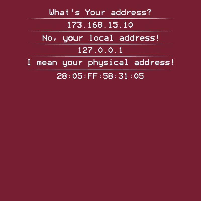 Computer IP Address Network Nerd Funny Gift