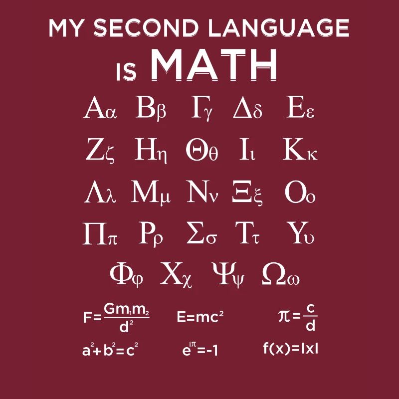 My Second Language Is Math Funny Mathematician