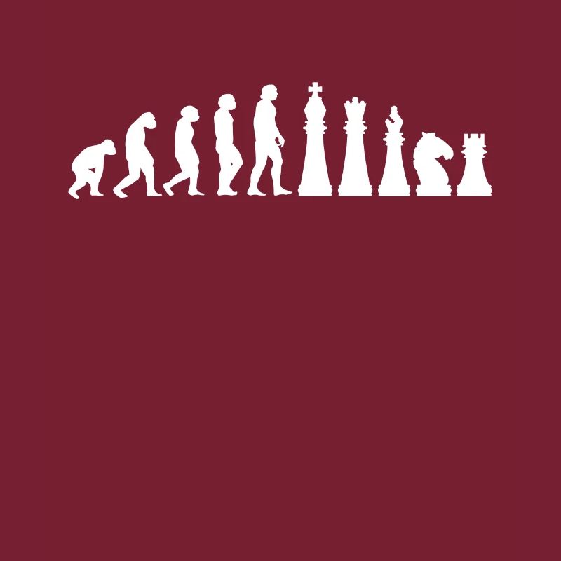 Chess gift chess player evolution checkmate