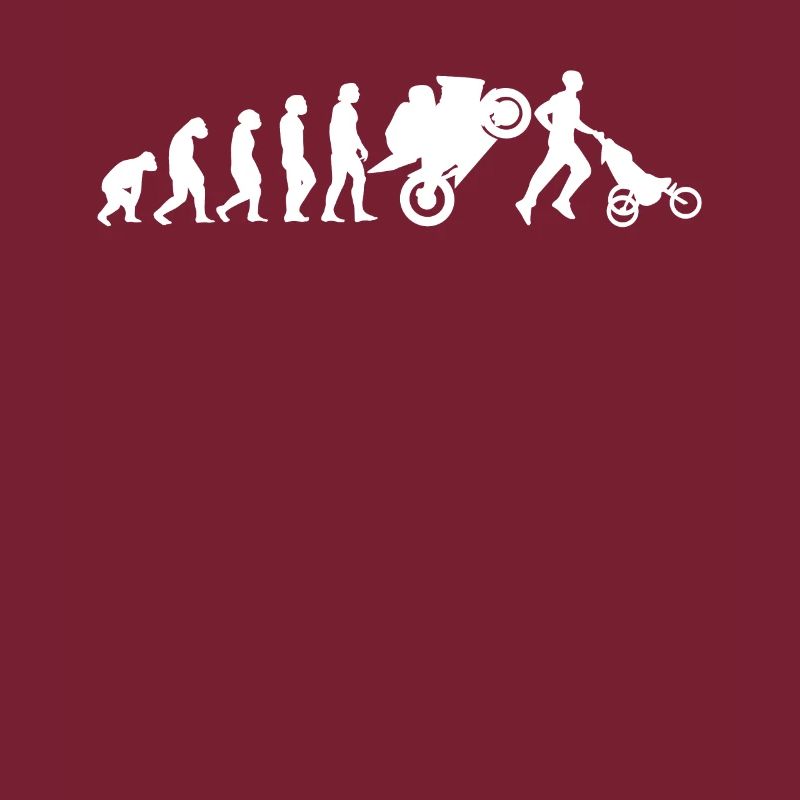 Motorradfahrer Evolution Papa Motorrad Jogger
