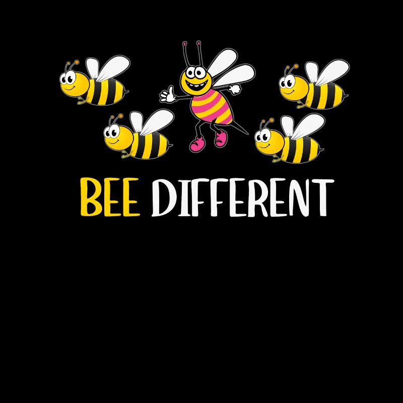 Be different - be yourself - Bienen Bee Sprüche