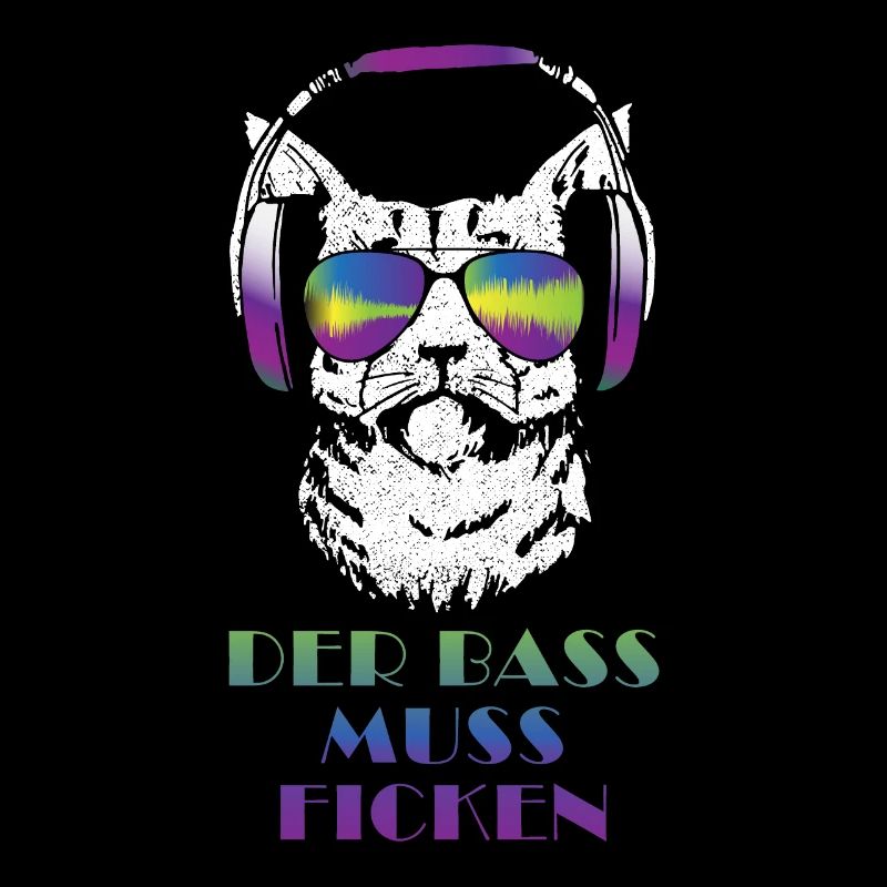 Coole Musik Katze Techno Cat Geschenk