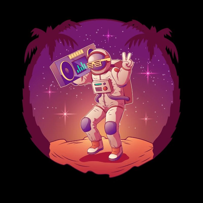 Espace spatial d’astronaute cool