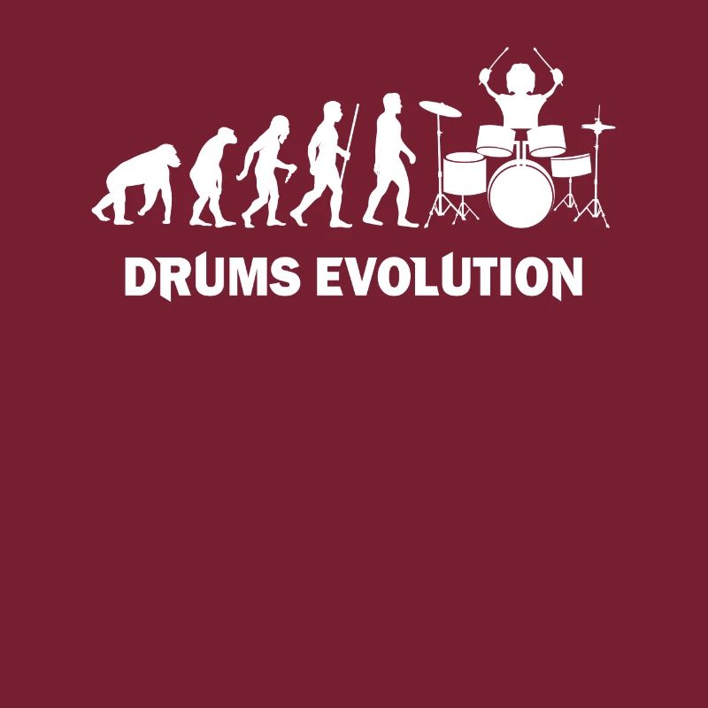 Evolution etnwicklung am Schlagzeuger