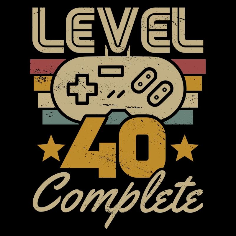 40 ° compleanno livello 40 completo 40 anni regalo