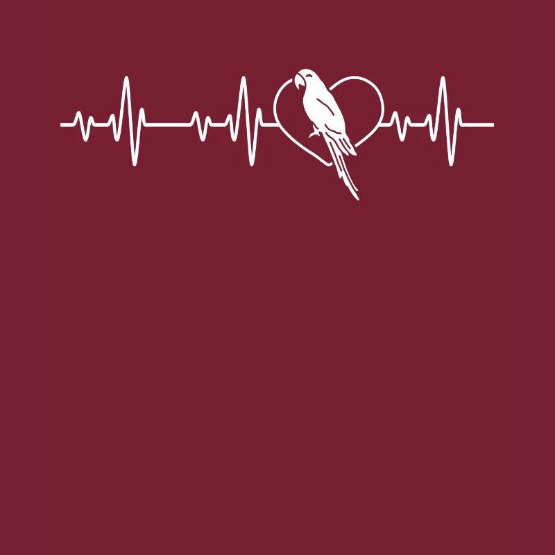 Parrots Bird Lover Heartbeat Heart