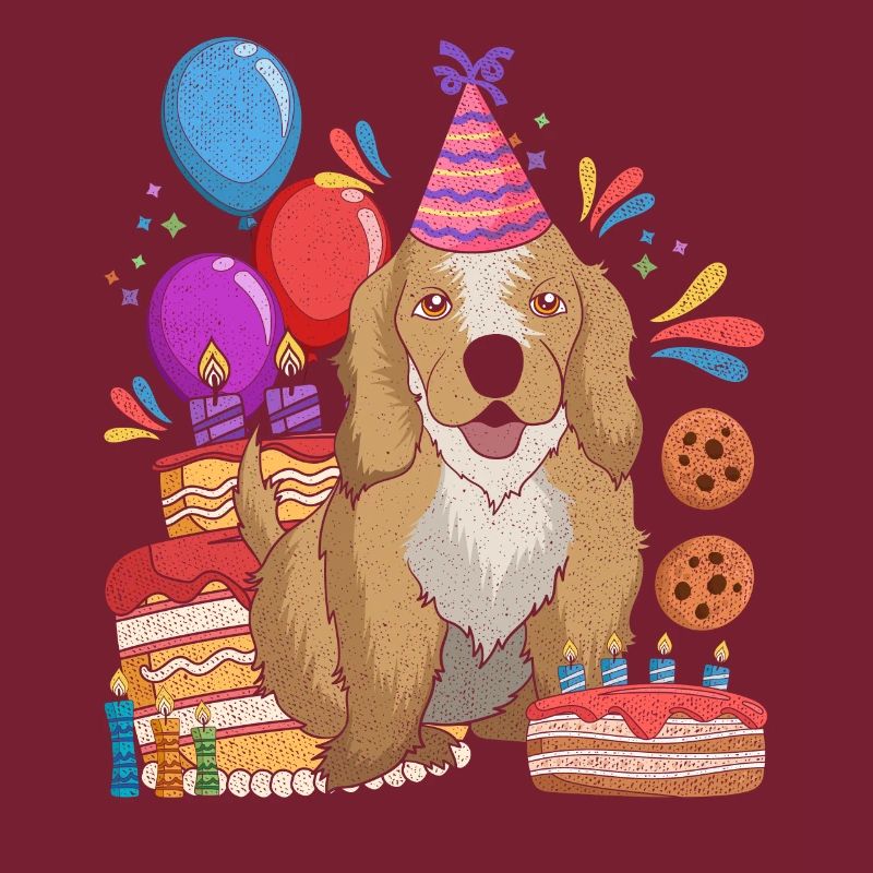 Hunde Geburtstag Geschenkidee Cocker Spaniel