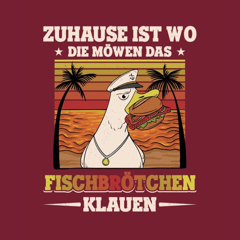 Fischbrötchen Möwe Norddeutsch