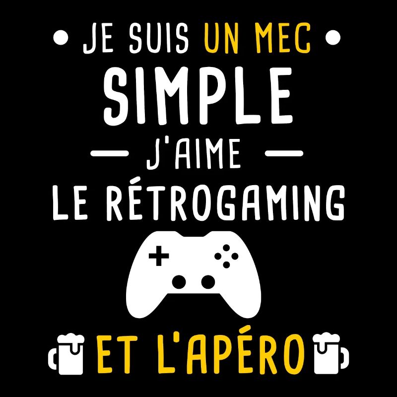 rétrogaming et apéro mec simple