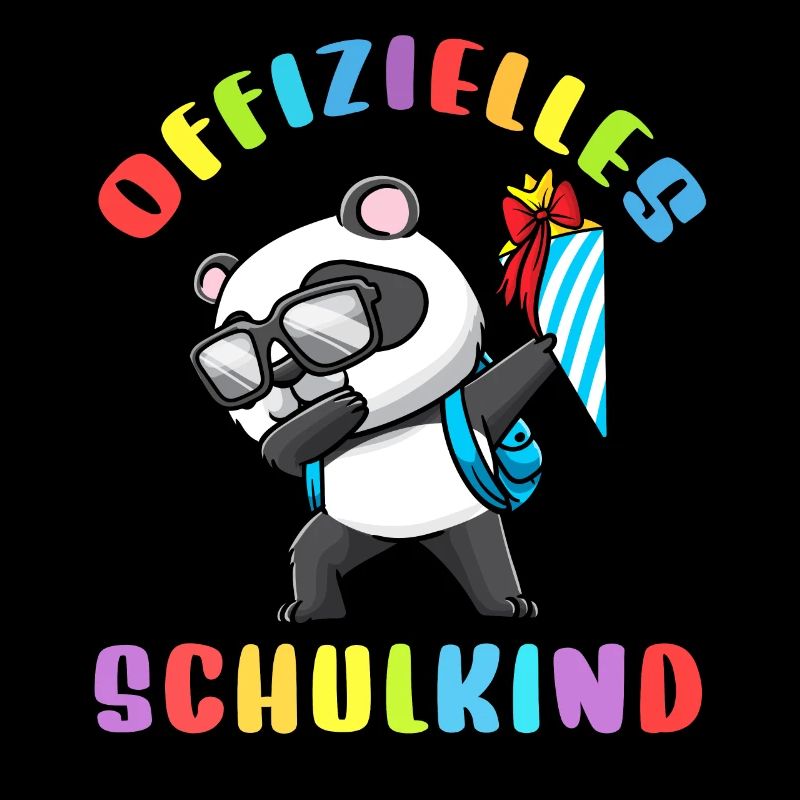 Schulkind Einschulung Panda
