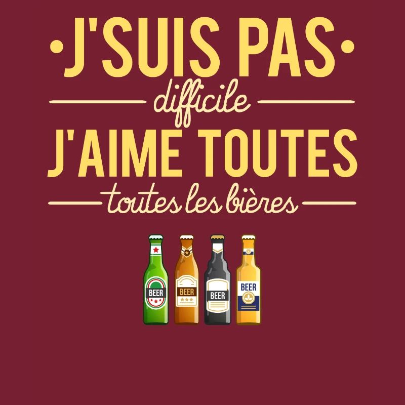 J'suis pas difficile bière humour apéro
