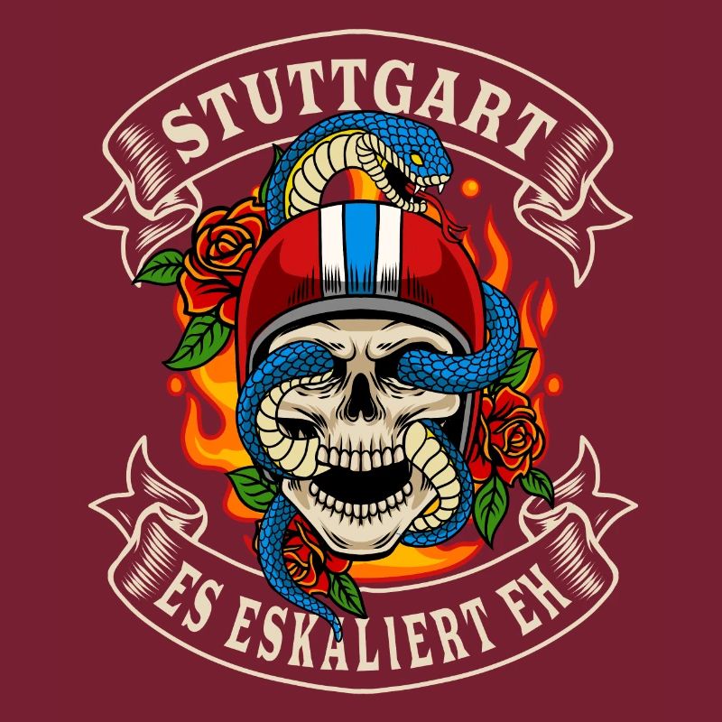 Stuttgart Biker Geschenk es eskaliert eh Stuttgart