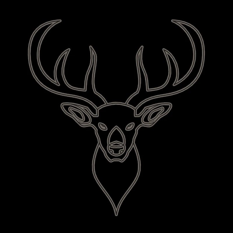 Rothirsch Geweih mit Hirschgeweih