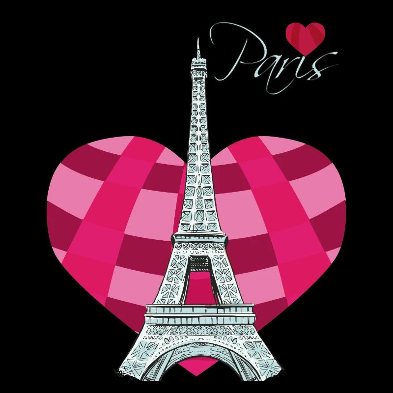 Parigi-Cuore-Amore-Torre Eiffel-Francia-Souvenir-f