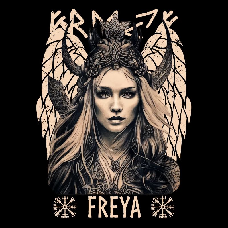 Viking Goddess Freya Shieldmaiden Celtic Mythology