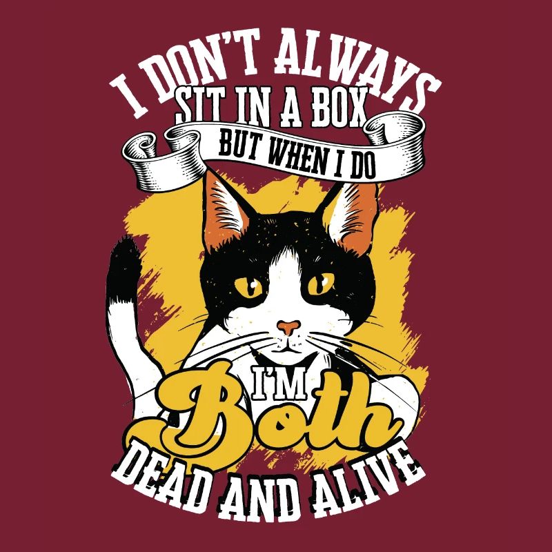 Schrodinger's Cat Box Alive Dead Quantum Physics