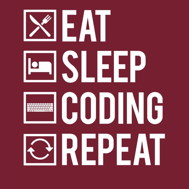 Eat Sleep Coding Repeat Dev Codeur Humour