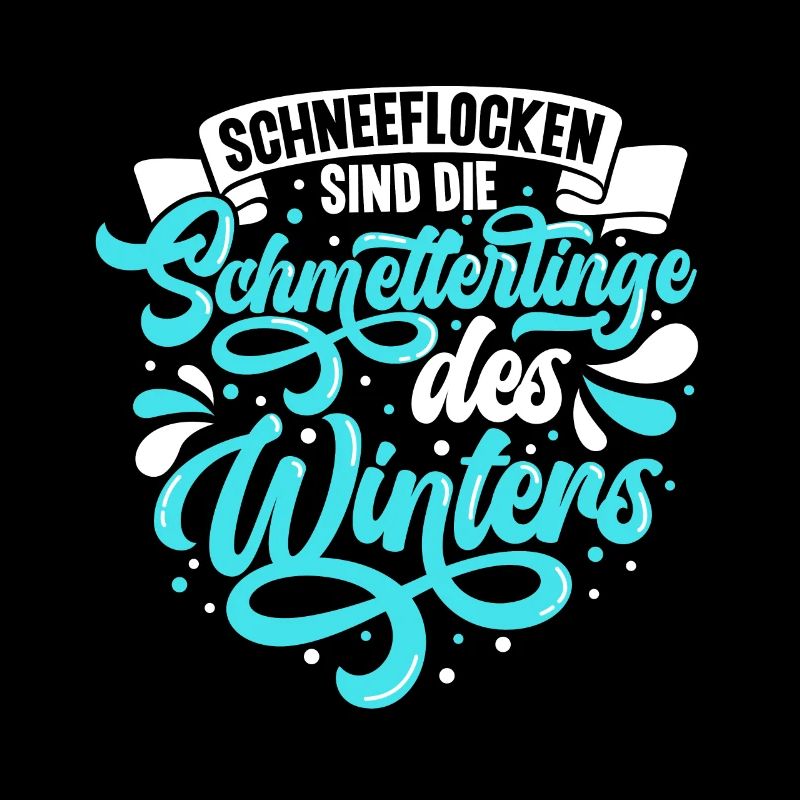 Schneeflocken sind die Schmetterlinge des Winters