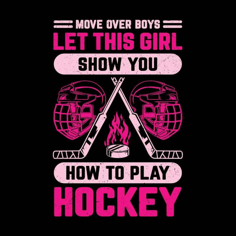 Lustiges Eishockey Mädchen Geschenk