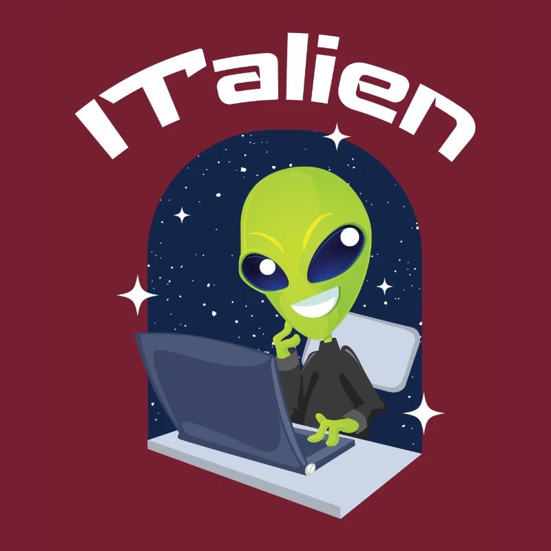 ITalien Alien Informatiker Hacker Coder