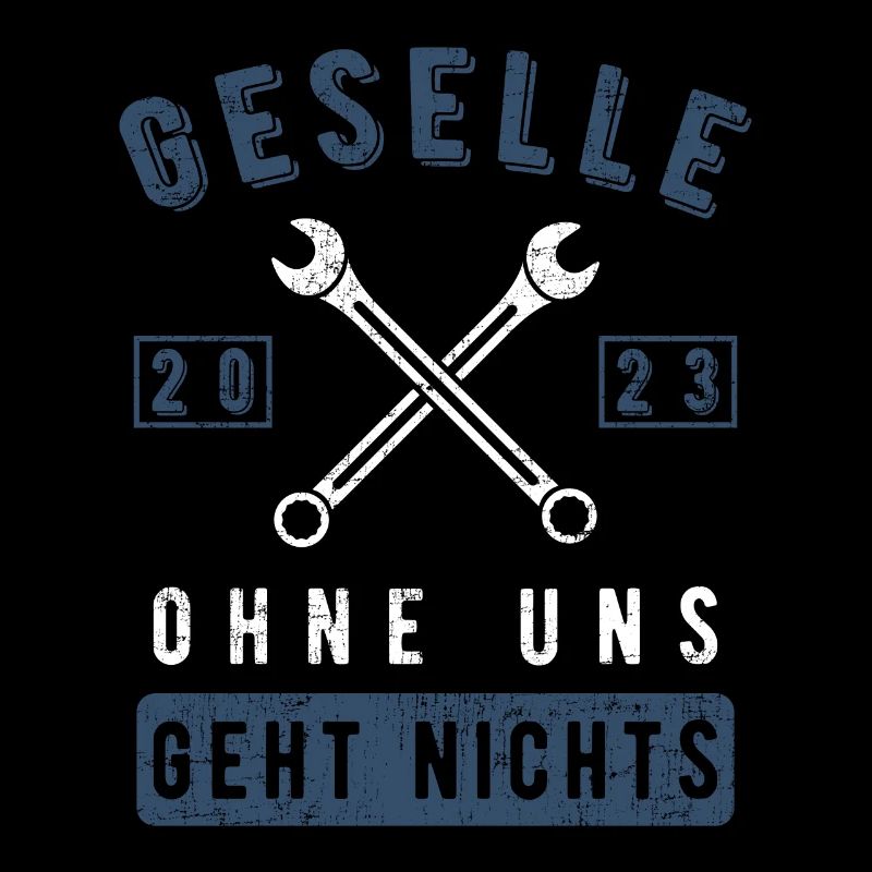 Gesellenbrief Männer Berufsschul Handwerker Stolz