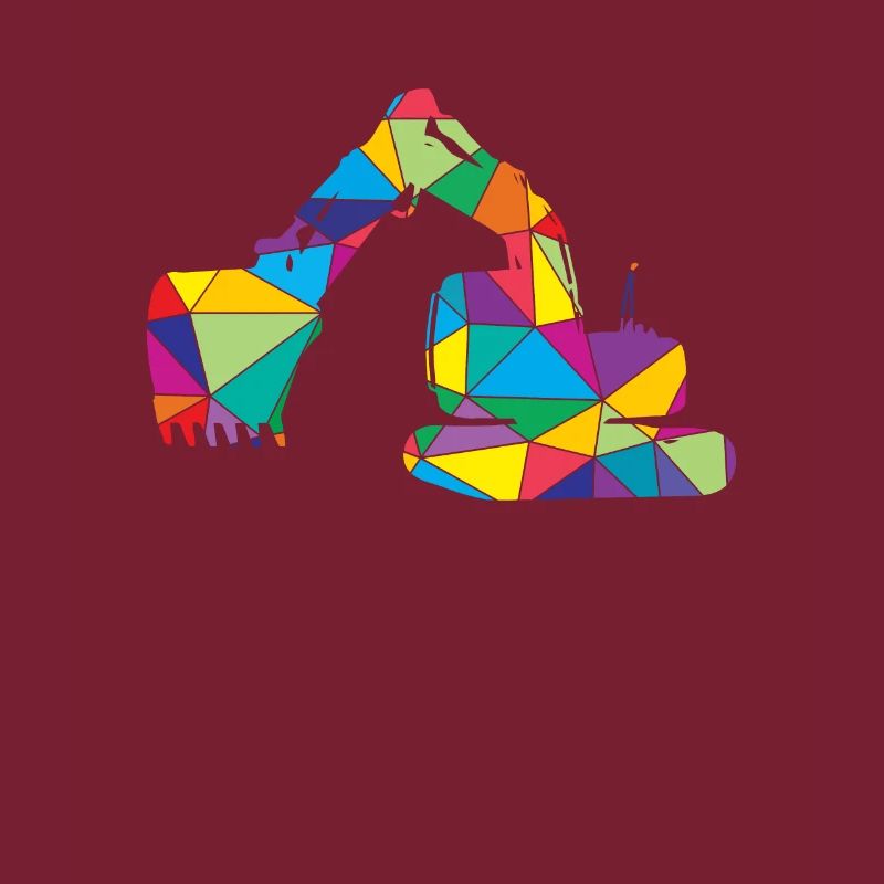 Low Poly Bauwesen Poly Bagger