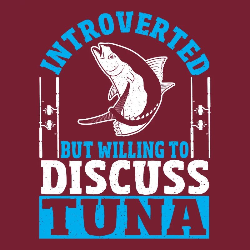 Thunfischfischen Introvertiert, aber bereit, über