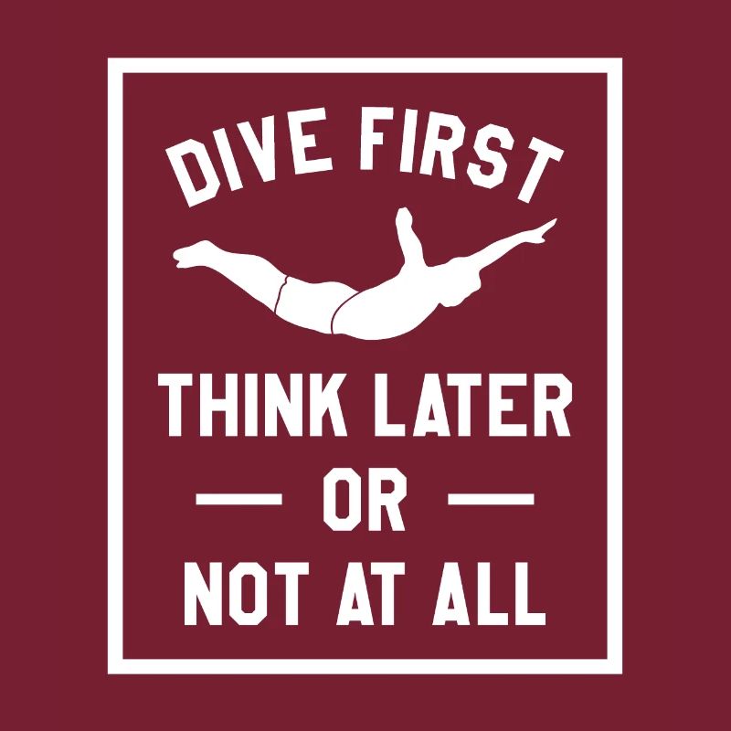 Erst tauchen, später denken oder gar nicht Klippenspringen